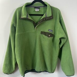 Patagonia Lime Green Snap-T Fleece